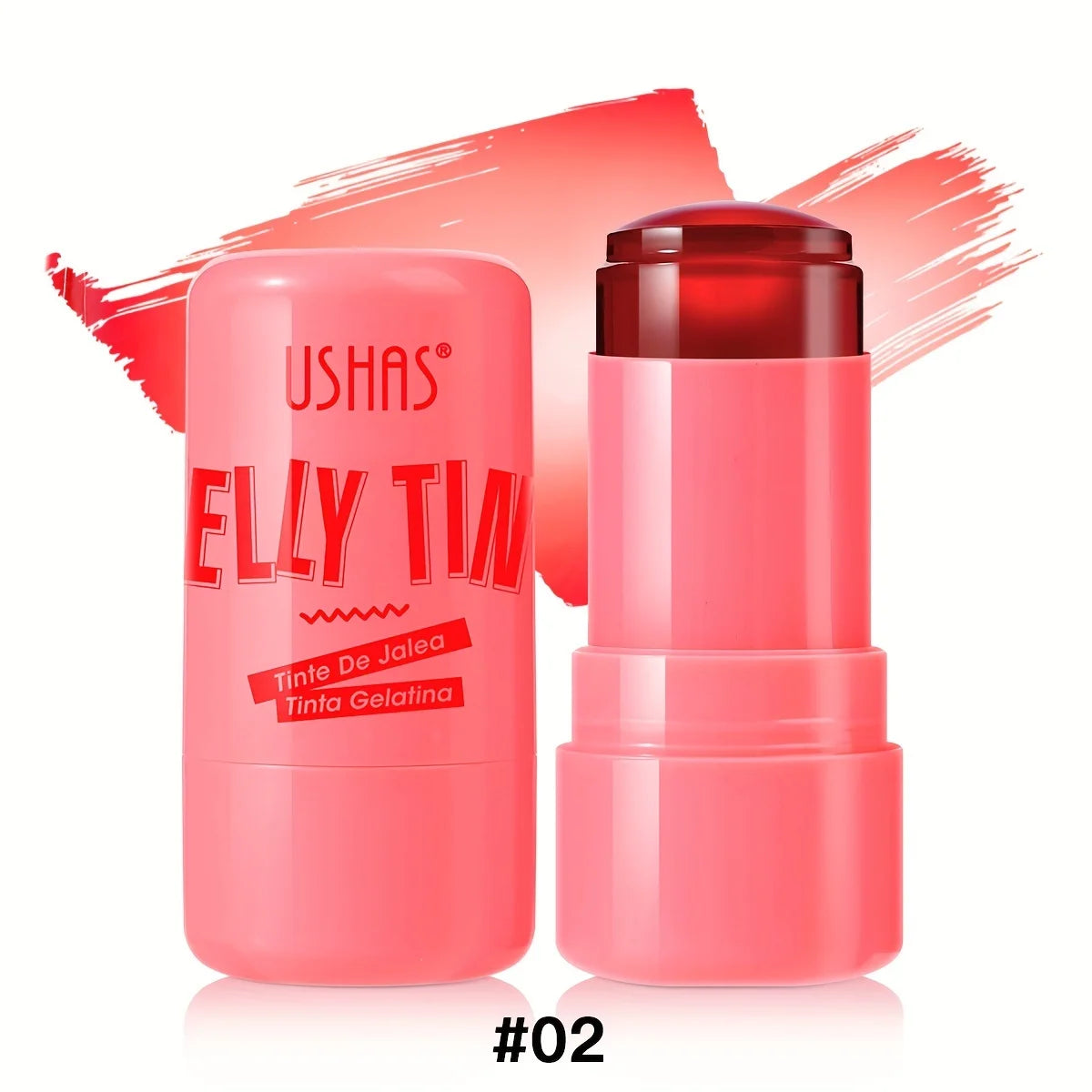 Jelly Blush Stick, Baume à barrage, Hydrate, Éclaircir, Brcorporelle, 4 couleurs, 3 en 1, Multi-usage, 256 Blush