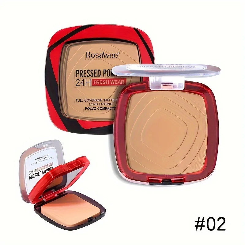 Fond de teint en poudrecà couverture complète avec applicateur bouffant, tenue fraîche 24h, maquillage en poudre de finition sans WePackage, 256