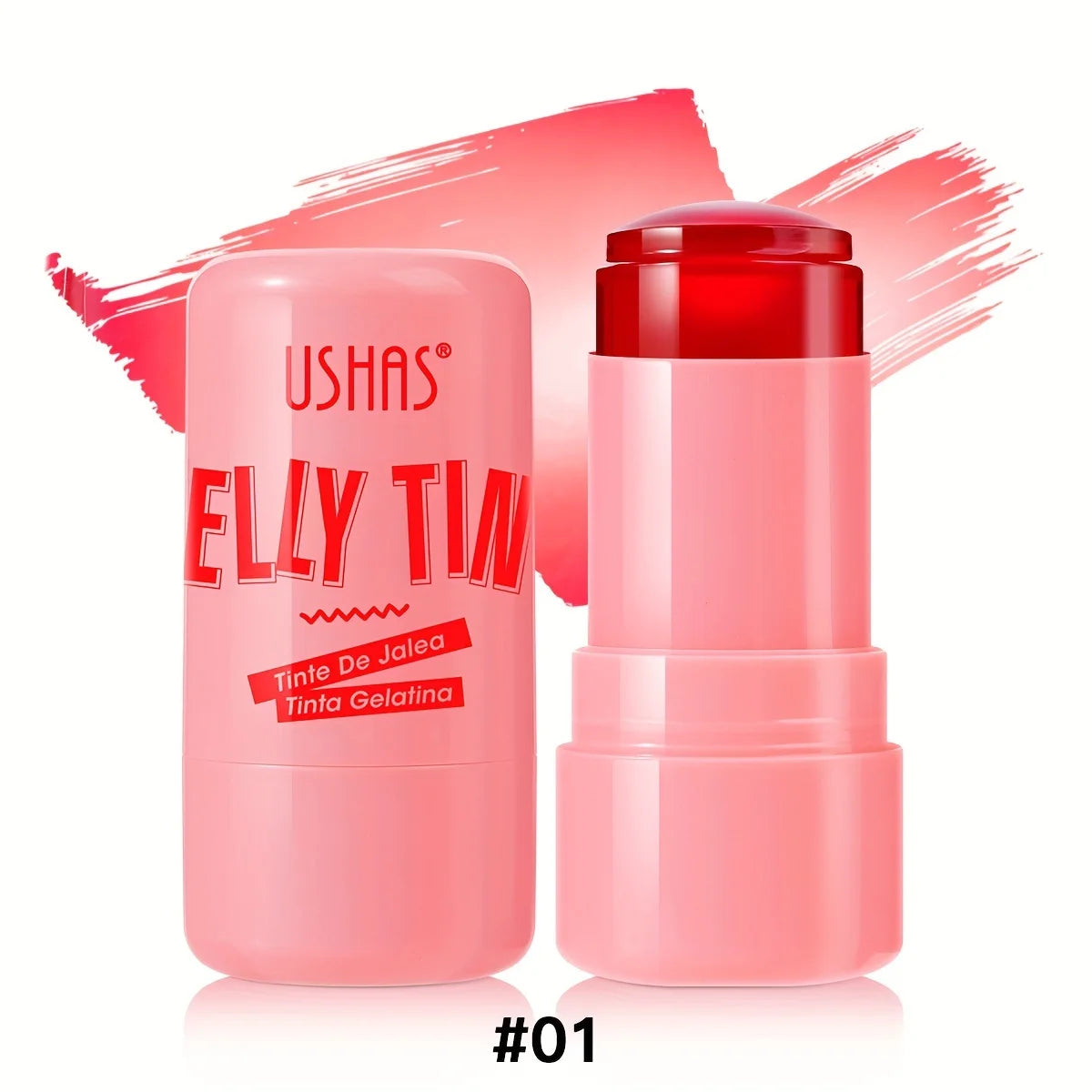 Jelly Blush Stick, Baume à barrage, Hydrate, Éclaircir, Brcorporelle, 4 couleurs, 3 en 1, Multi-usage, 256 Blush