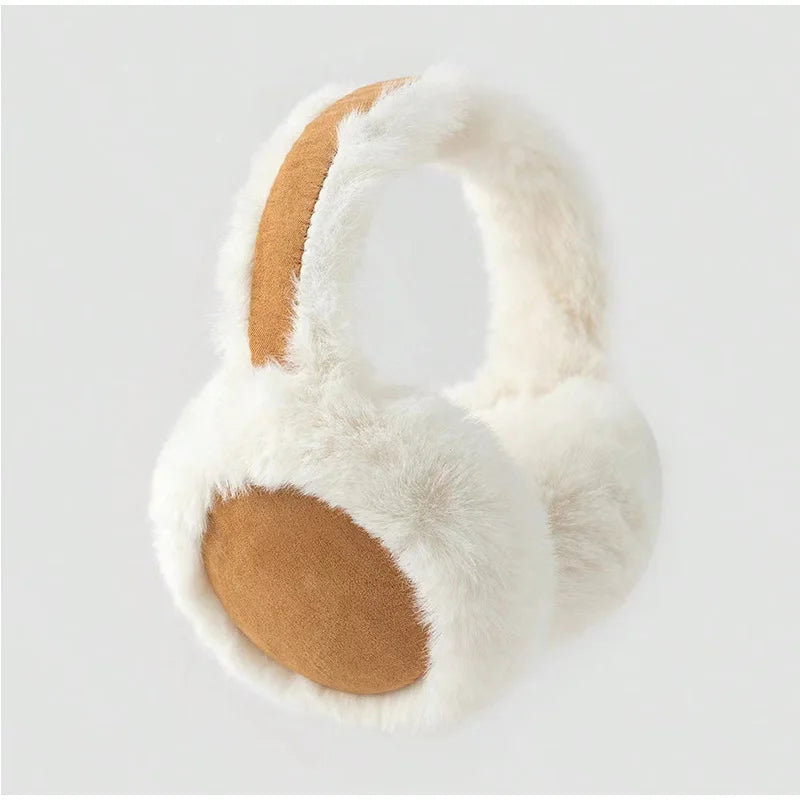 Winter Camel Plush Earmuffs Fashion Plush Padded Earmuffs Warm And Soft Suede Earmuffs Outdoor Cold Protection Maillard Earmuffs