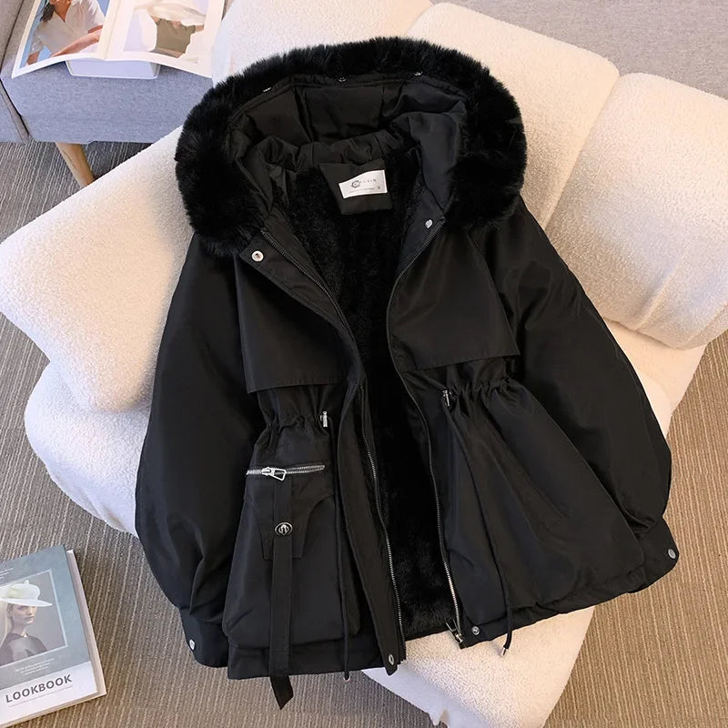 veste hiver parka fausse fourrure