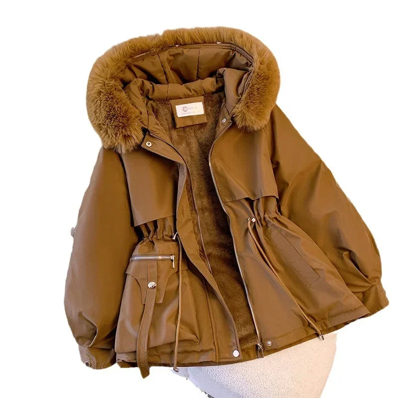 veste hiver parka fausse fourrure