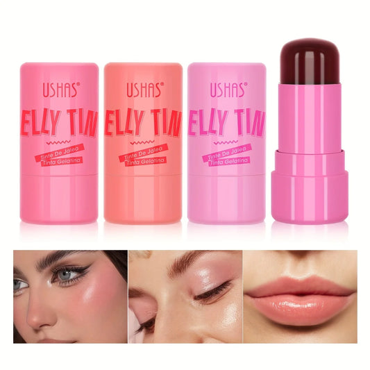 Jelly Blush Stick, Baume à barrage, Hydrate, Éclaircir, Brcorporelle, 4 couleurs, 3 en 1, Multi-usage, 256 Blush